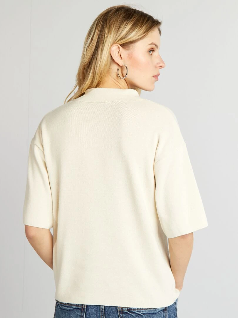 Pull en tricot   Beige