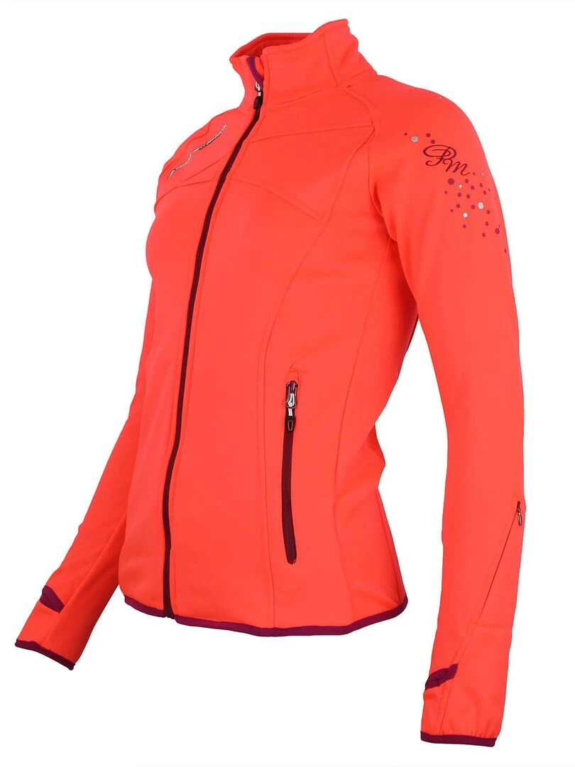 Blouson polarshell femme ACLIMATE   Orange
