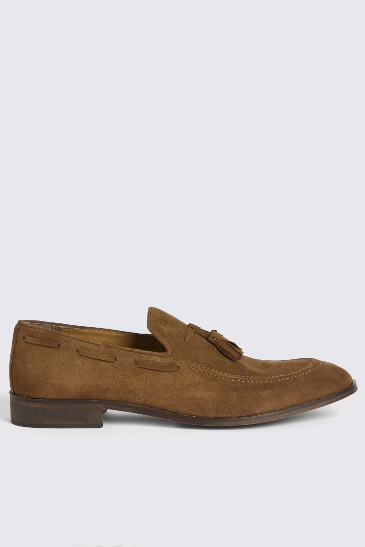 Highgate Tan Suede Tassel Loafer   Buy Online at Moss