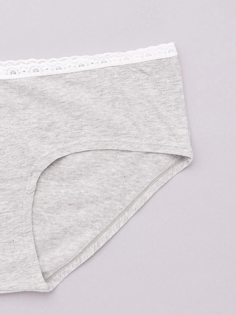 Lot de 3 shorties maternité   noir/gris clair/gris foncé