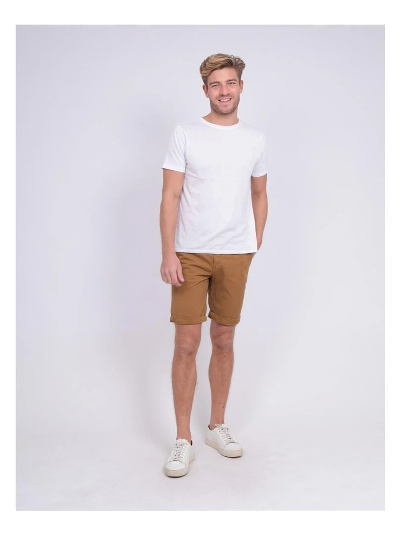 Bermuda coupe droite BROWEN   Marron