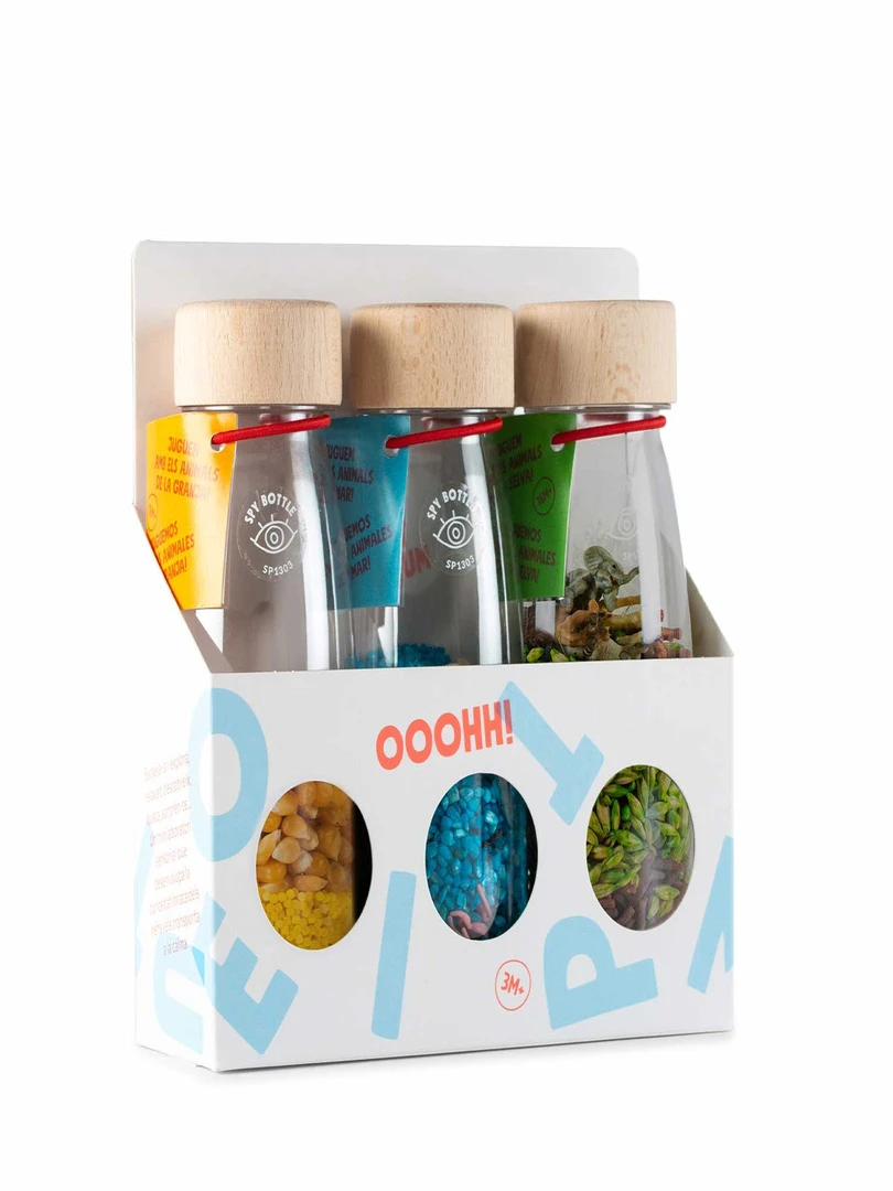 Lot De 3 Bouteilles Sensorielles Spy Nature N/A