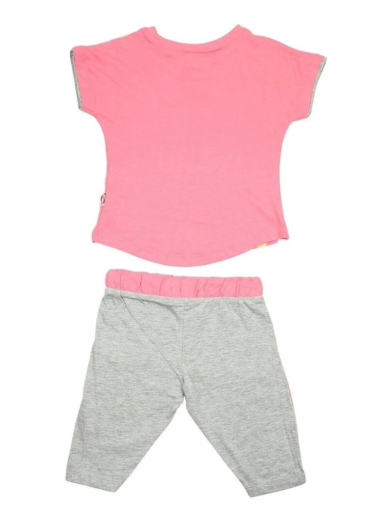 Lee Cooper   Ensemble ​​T shirt pantalon fille Imprimé Lee Cooper   Rose