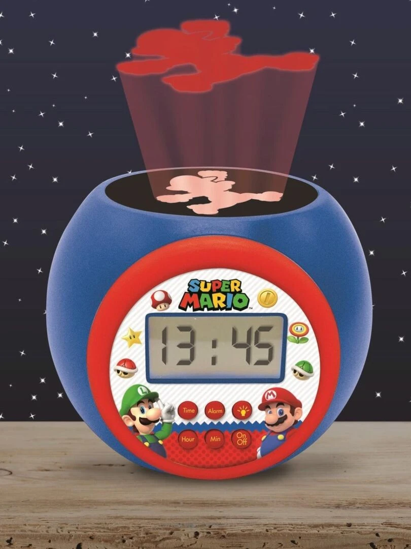 Réveil Projecteur Super Mario Fonction Minuteur   N/A