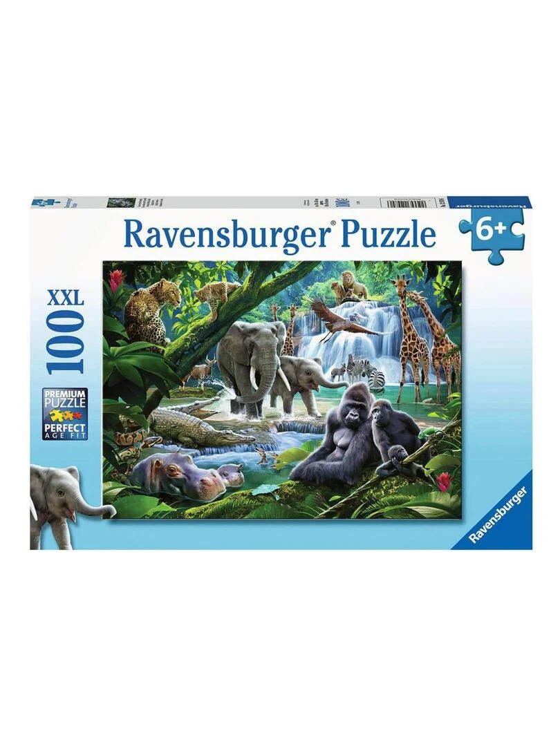 Puzzle 100 pièces XXL : Les animaux de la jungle N/A