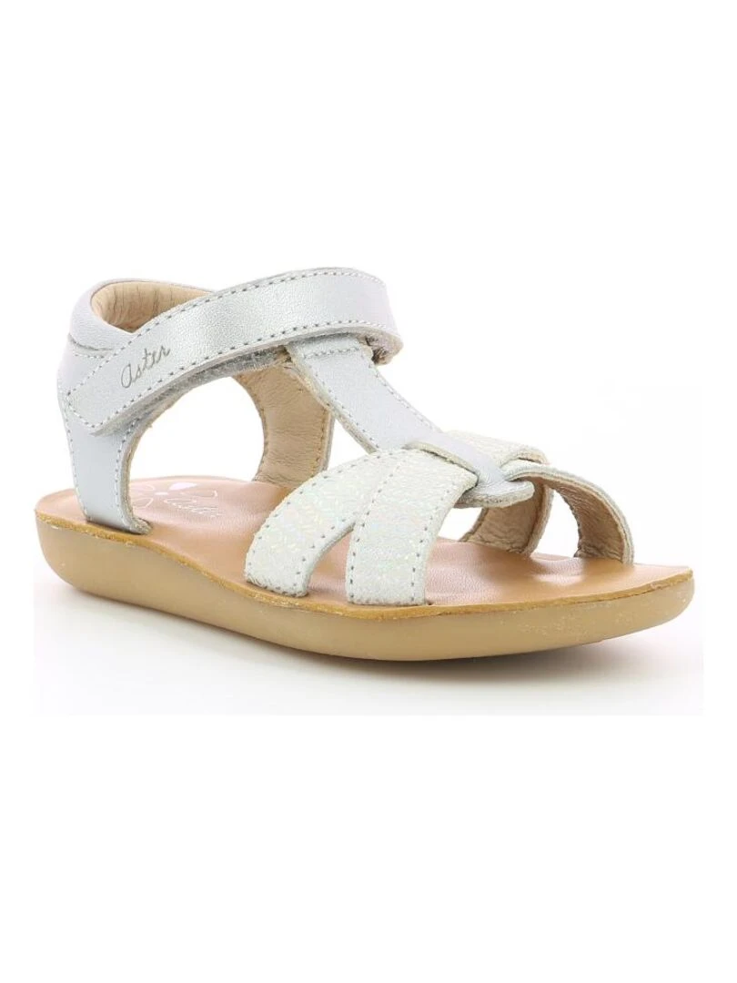 Sandales Cuir Terry Argent