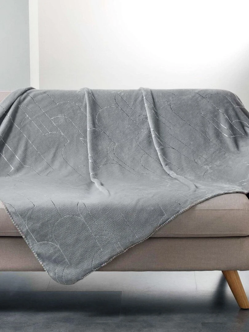 Plaid Collection Domea Gris