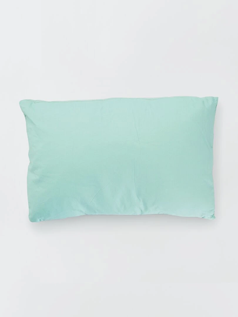 Coussin double gaze de coton   Vert amande