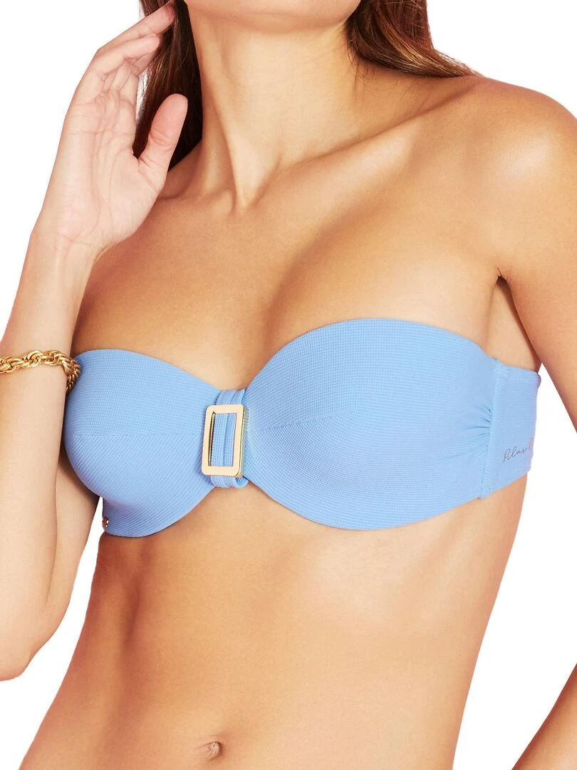 Haut maillot de bain bandeau Miami   Bleu