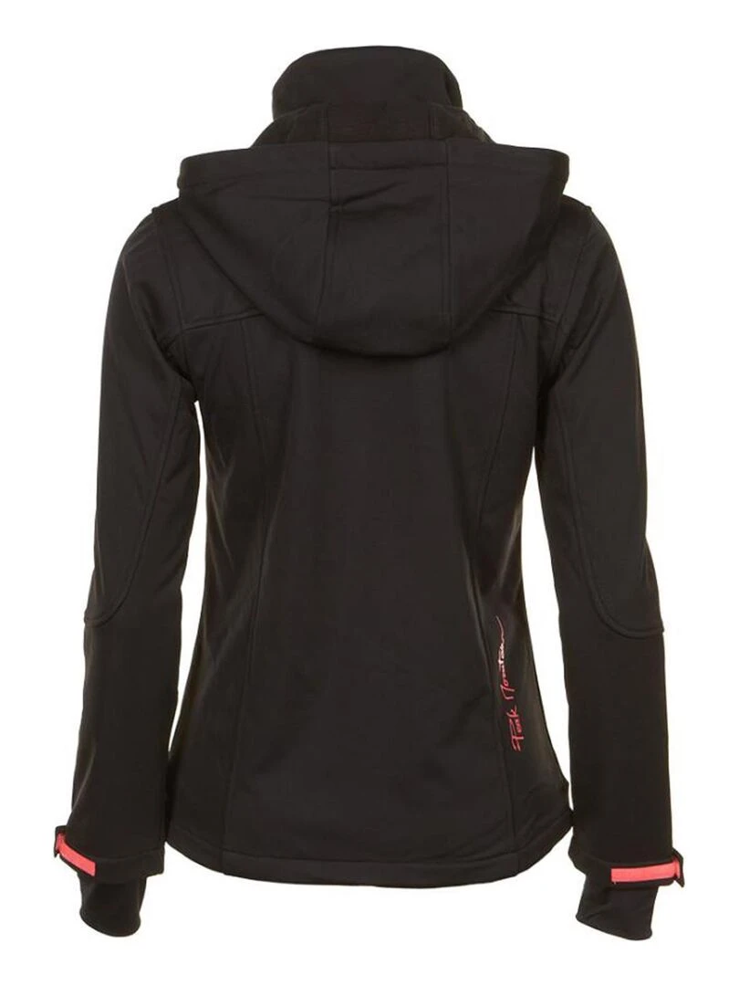 Blouson softshell femme ANNE PEAK MOUNTAIN Noir Orange