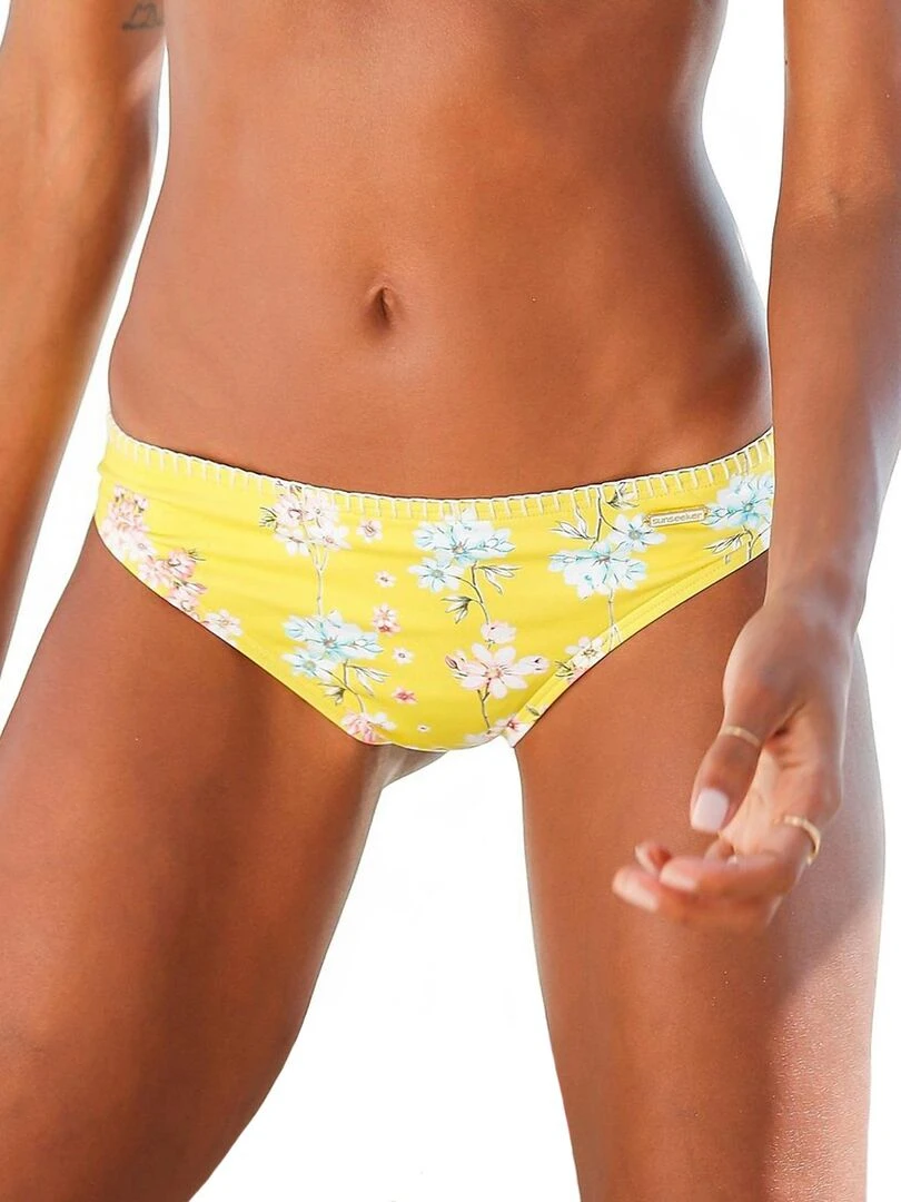 Bas maillot slip de bain Ditsy Jaune