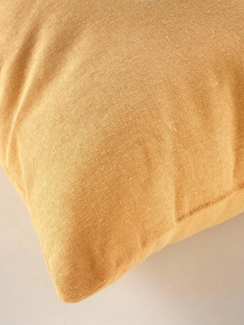 Coussin 40x40 cm Lionceau coton   Jaune