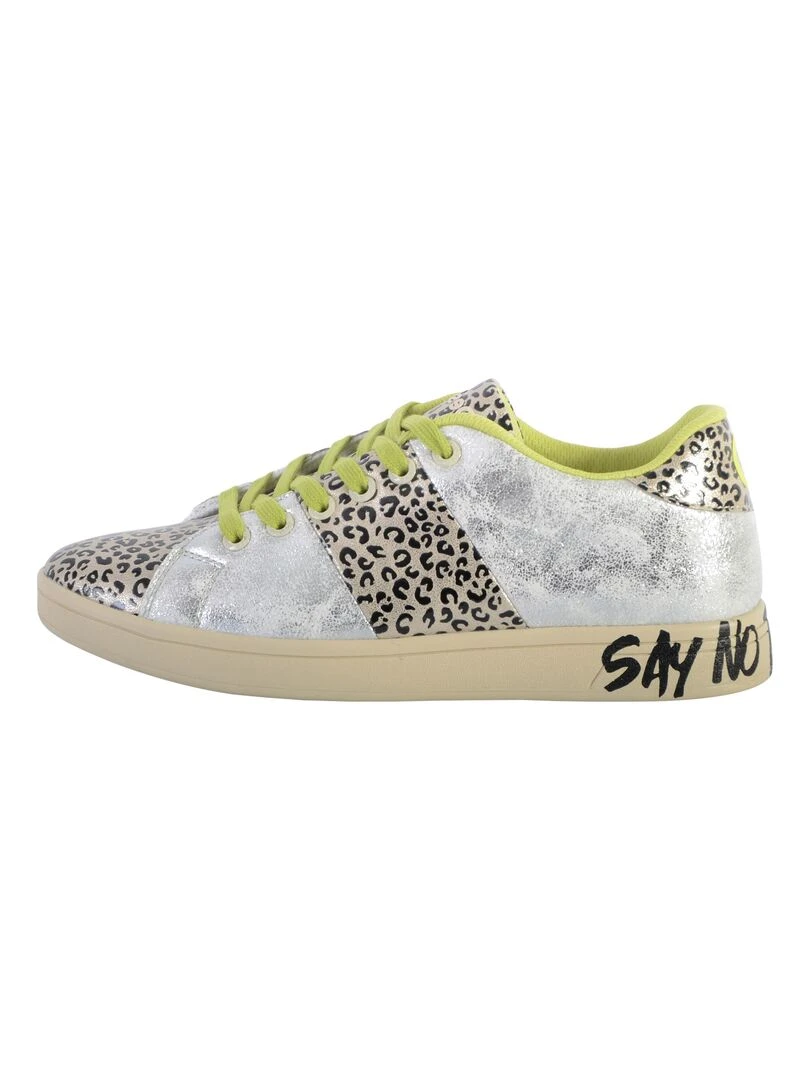 Basket Desigual Cosmic Leopard Gris