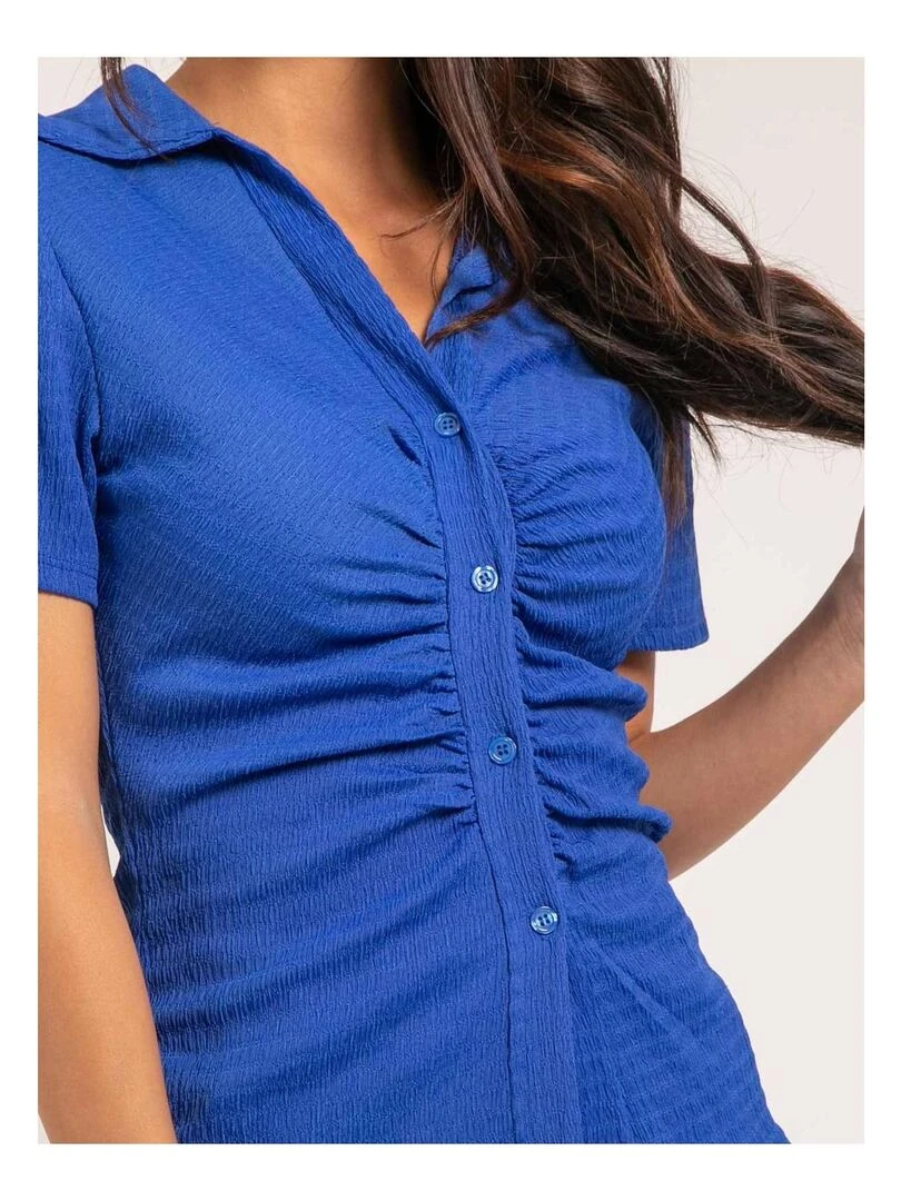 Chemise manches courtes ORLA   Bleu