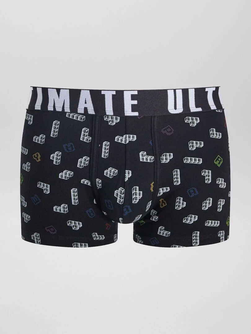 Lot de 3 boxers fantaisie Noir/vert