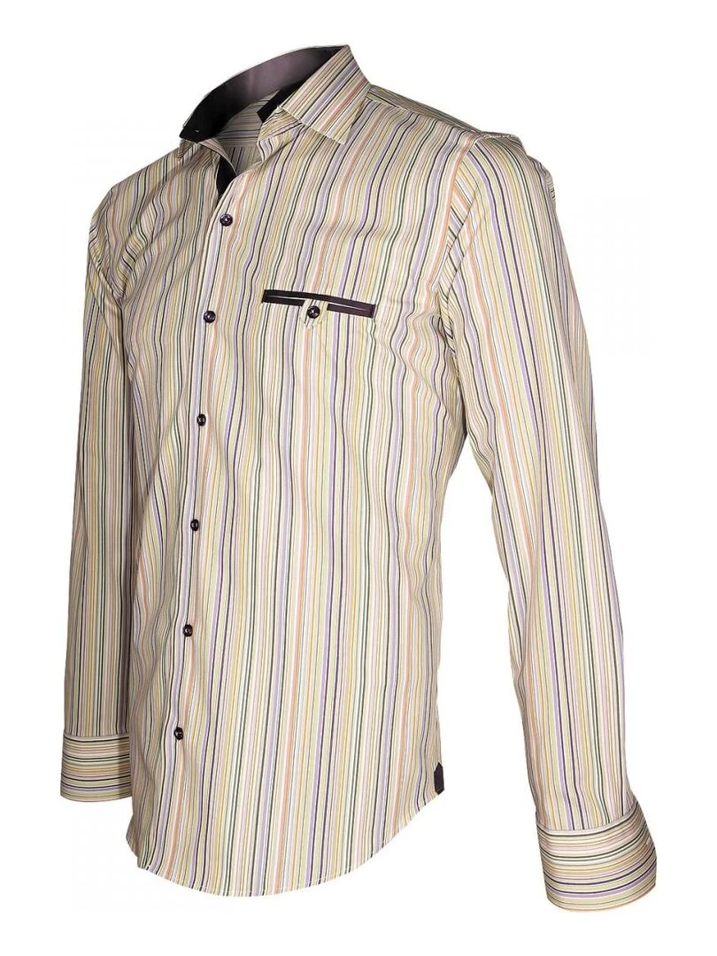 Chemise bayadère ASTRO   Vert