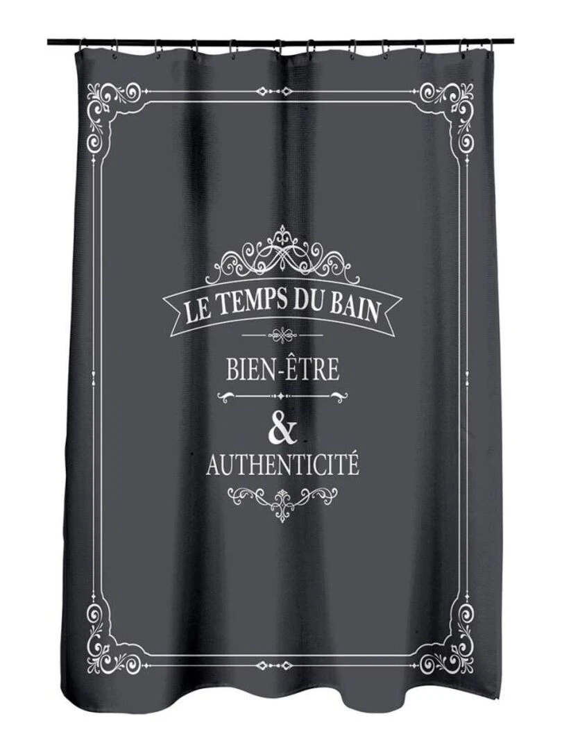 Rideau de douche 180x200 Vintage Gris