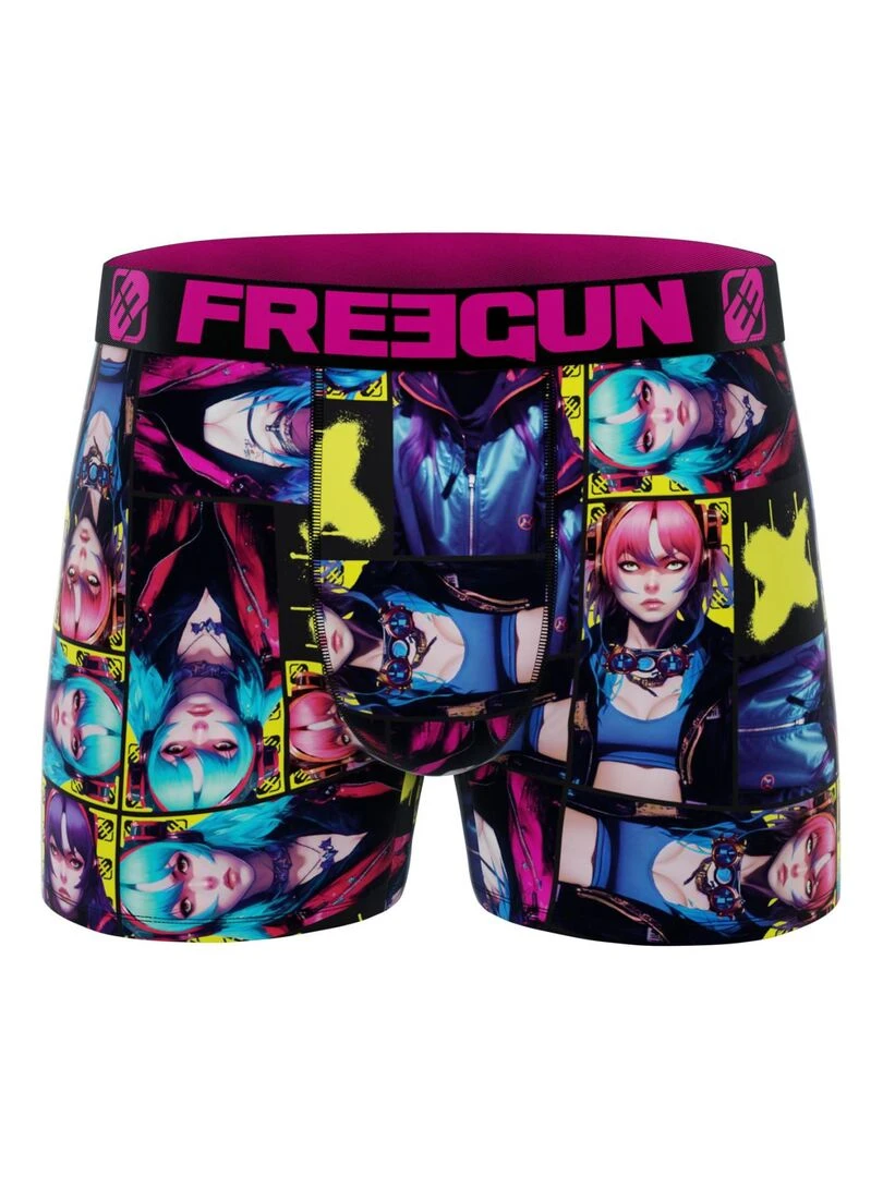 Lot de 3 boxers enfant Manga Cyber Freegun   Rose