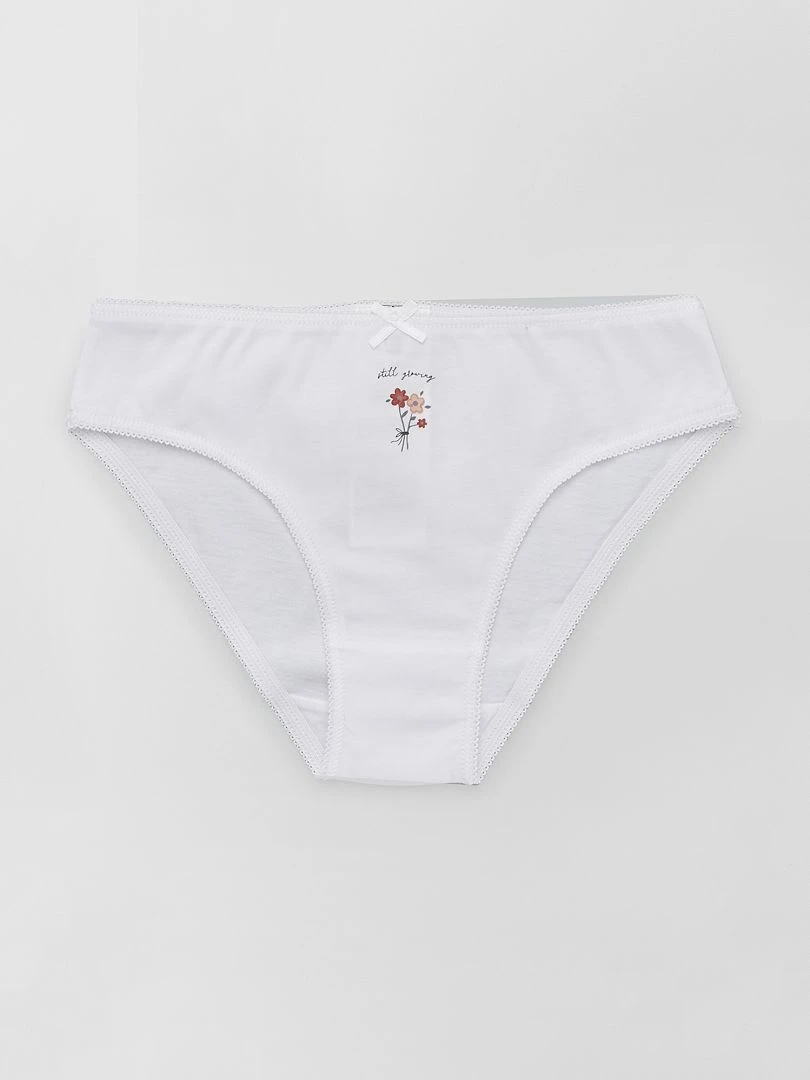 Culottes en jersey avec nœud fantaisie   Lot de 4   Bleu