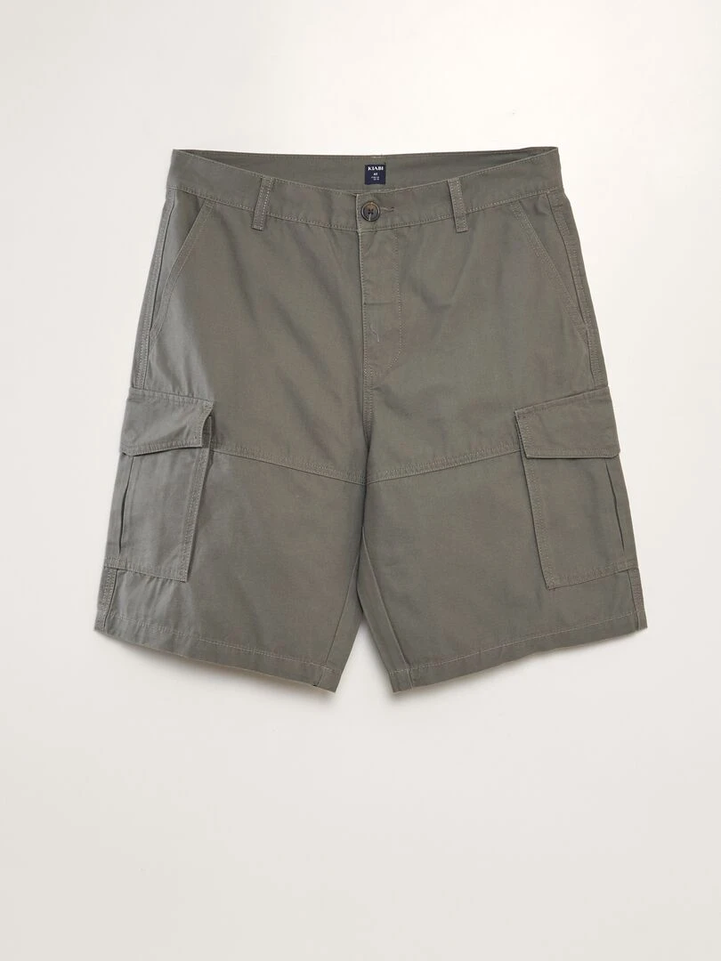 Bermuda avec poches sur les côtés Kaki