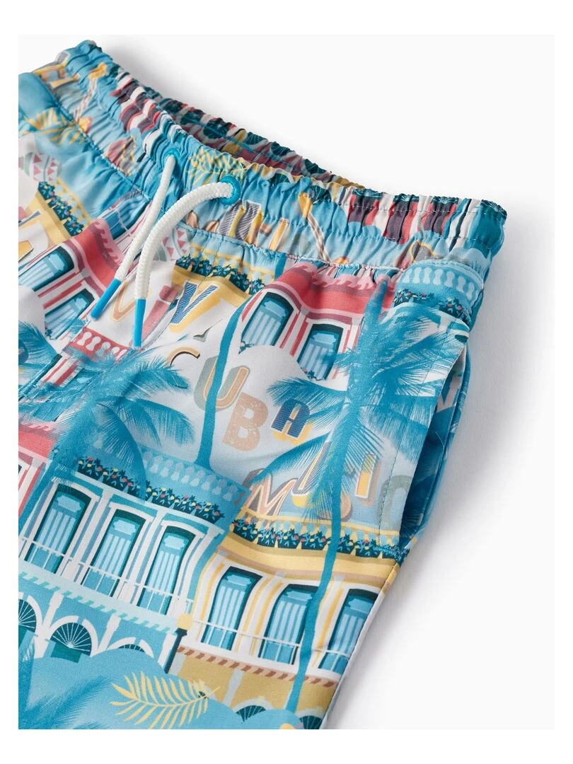 Short De Bain Up 80 Avec Motif Pour Garçon 'Cuba'  CUBA   Bleu