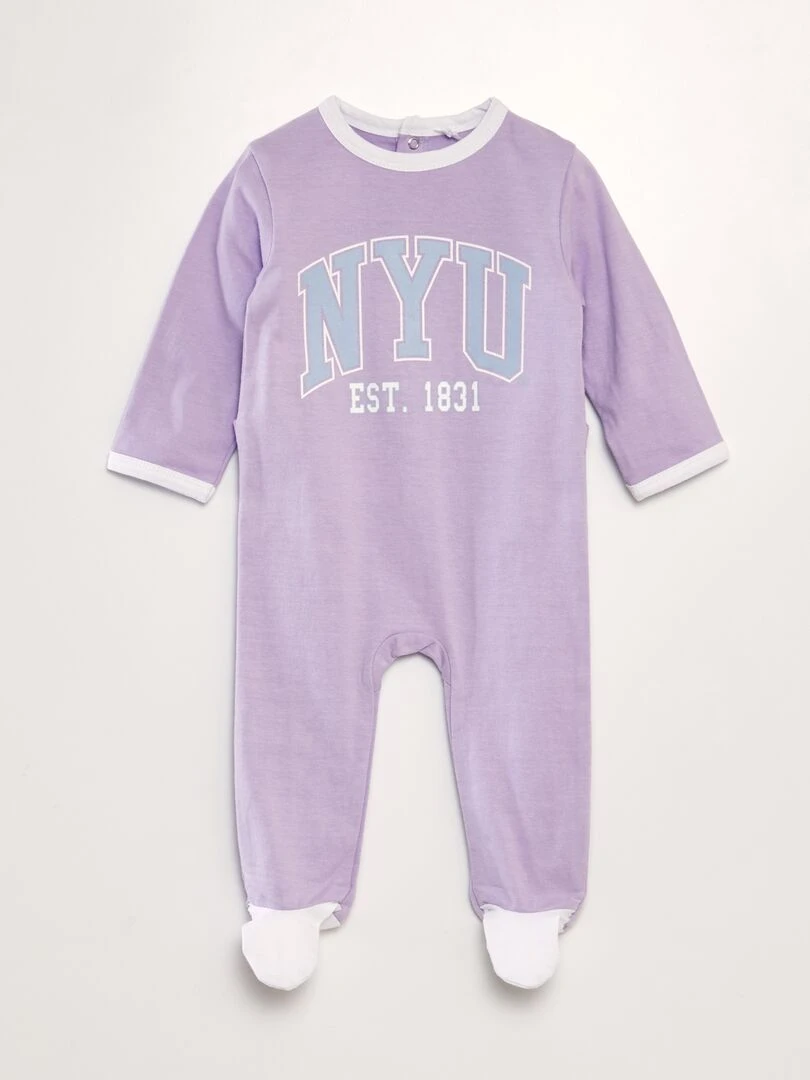 Pyjama dors bien 'NYU' Violet