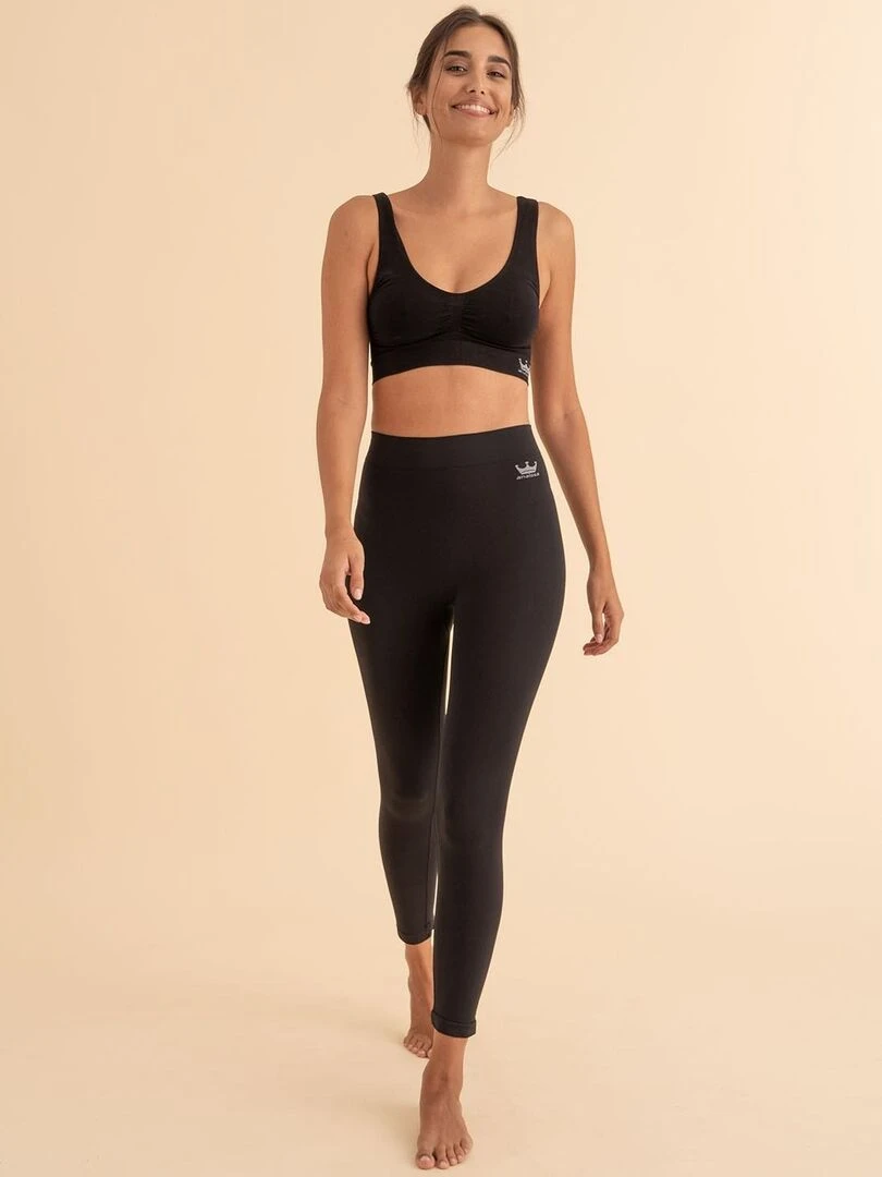 Leggings amincissants  avec fibre Emana  Noah   Noir Noir