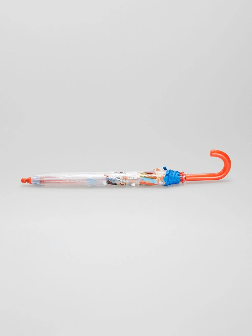 Parapluie transparent 'Pat' patrouille'   bleu/orange