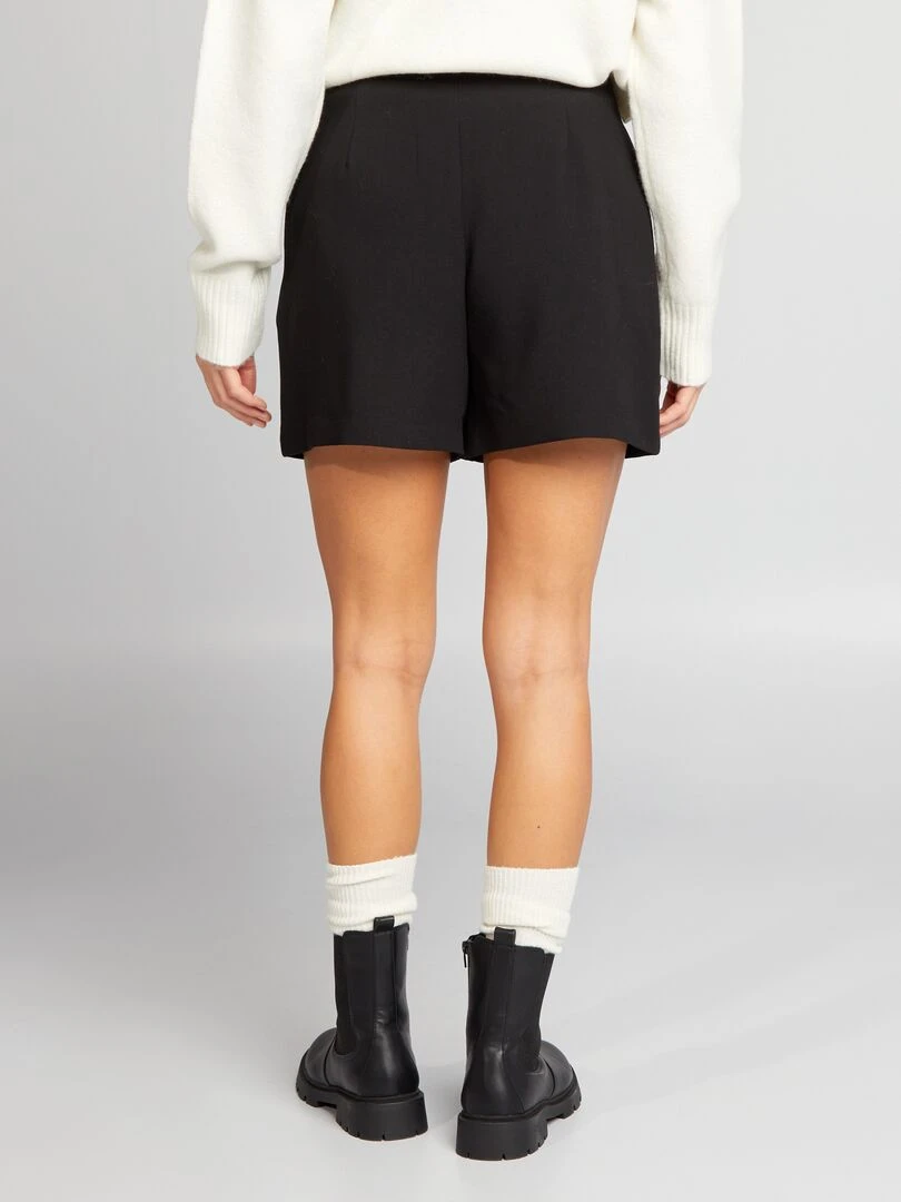 Short taille haute smart   noir