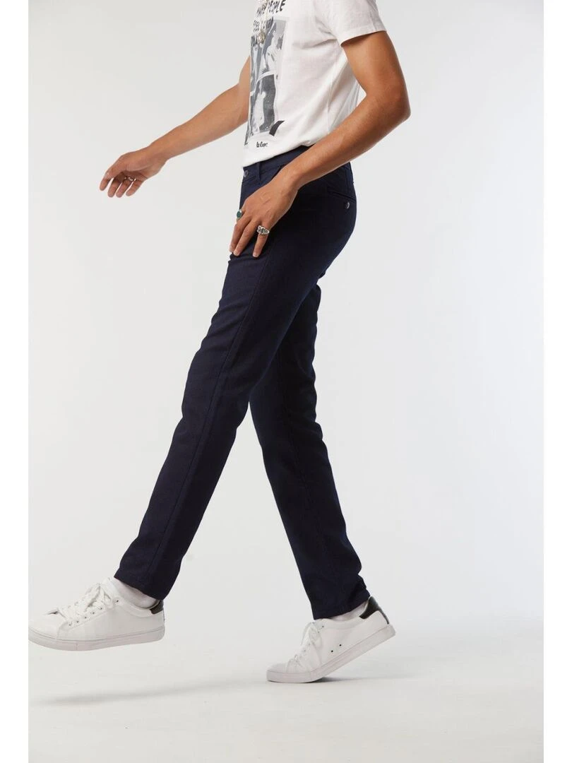Lee Cooper   Pantalon coton chino GALANT   Bleu foncé