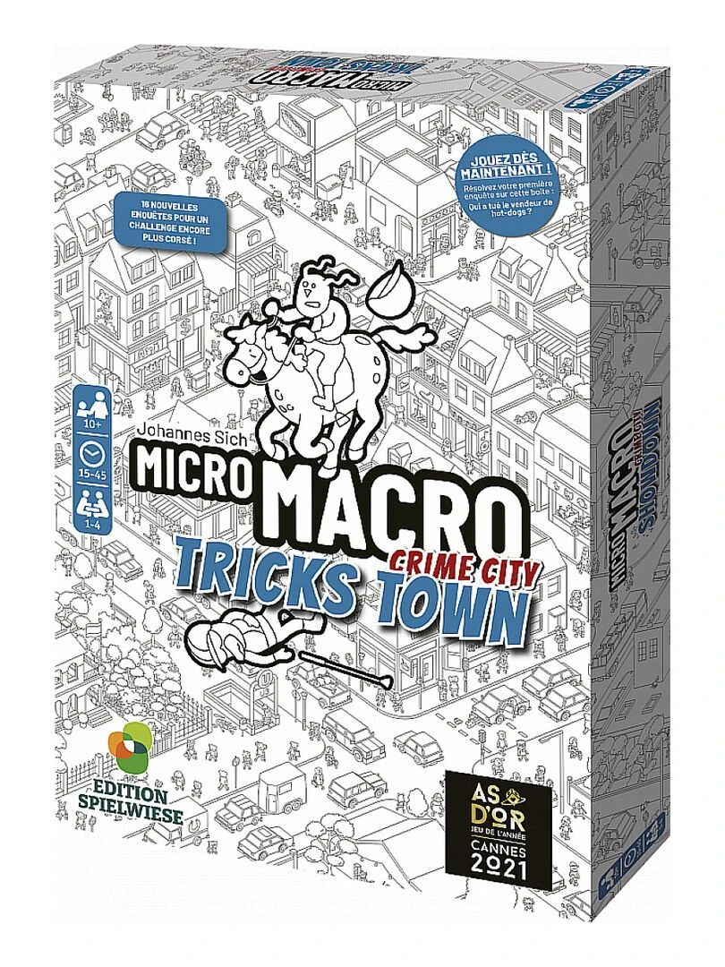 Jeu de société famille Micro macro Crime City 3 Tricks Town N/A