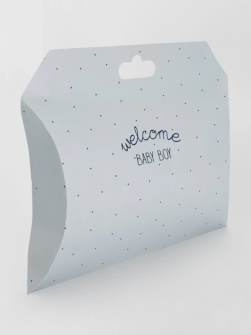 Boite cadeau 'naissance' bleu