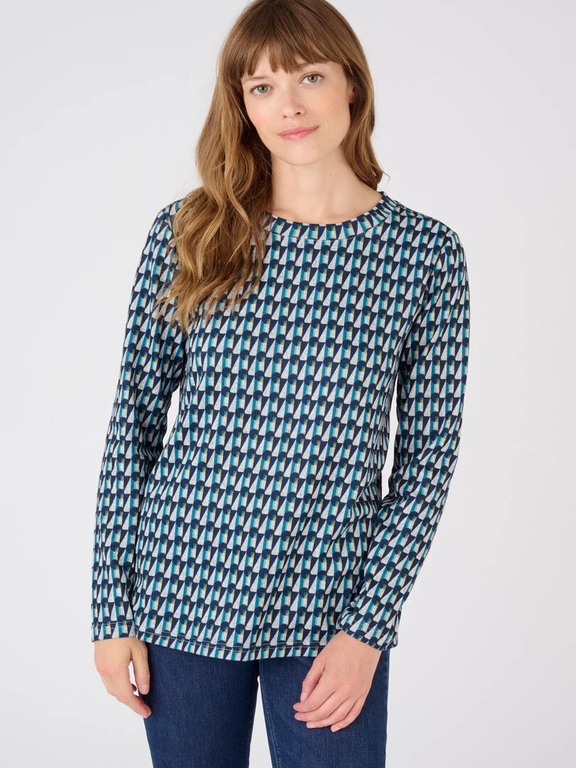 T shirt maille grattée chaude Damart Vert