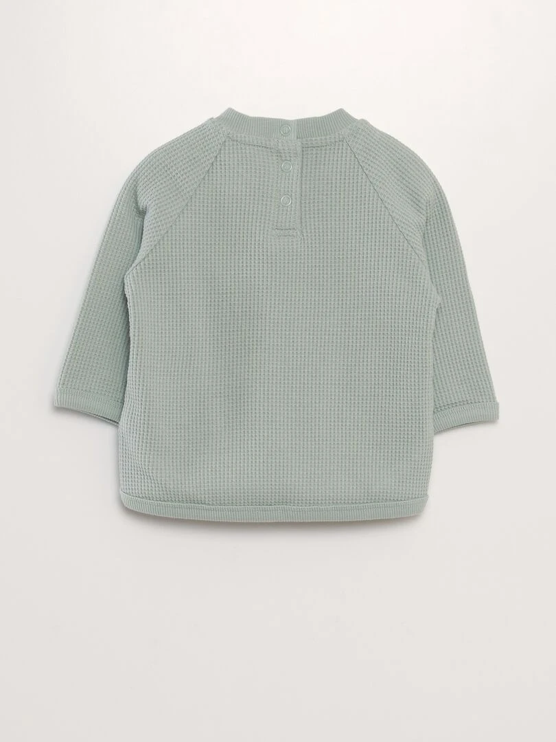 Ensemble jogging sweat + pantalon 'Disney' en nid d'abeilles   2 pièces   VERT