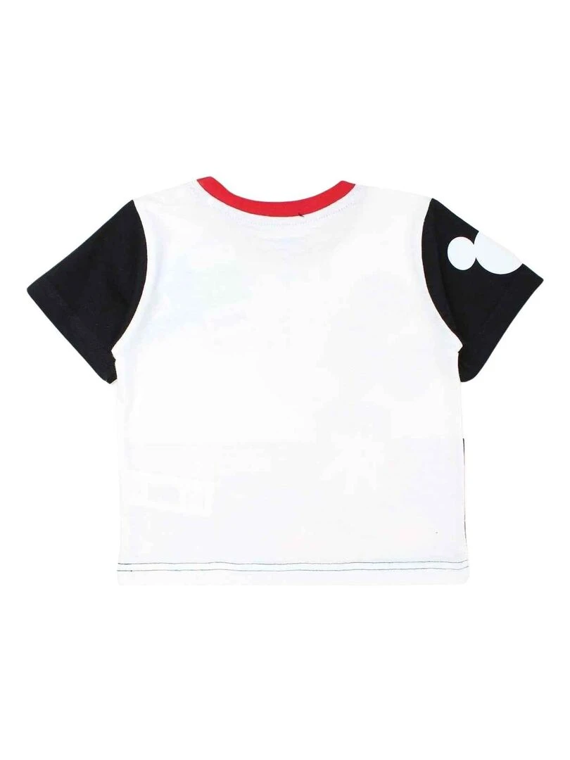 Disney   Ensemble ​​T shirt short garçon Imprimé Mickey   Blanc