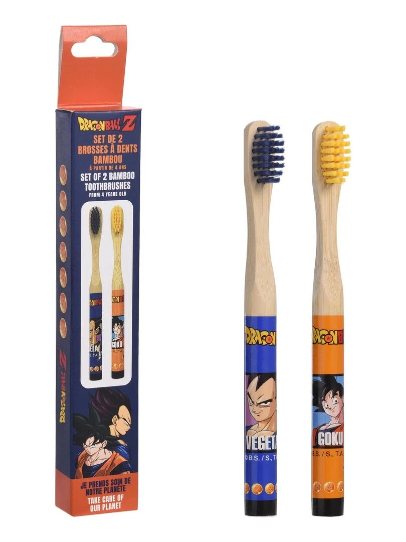 Dragon Ball Z Set de 2 Brosses à Dents en Bambou N/A