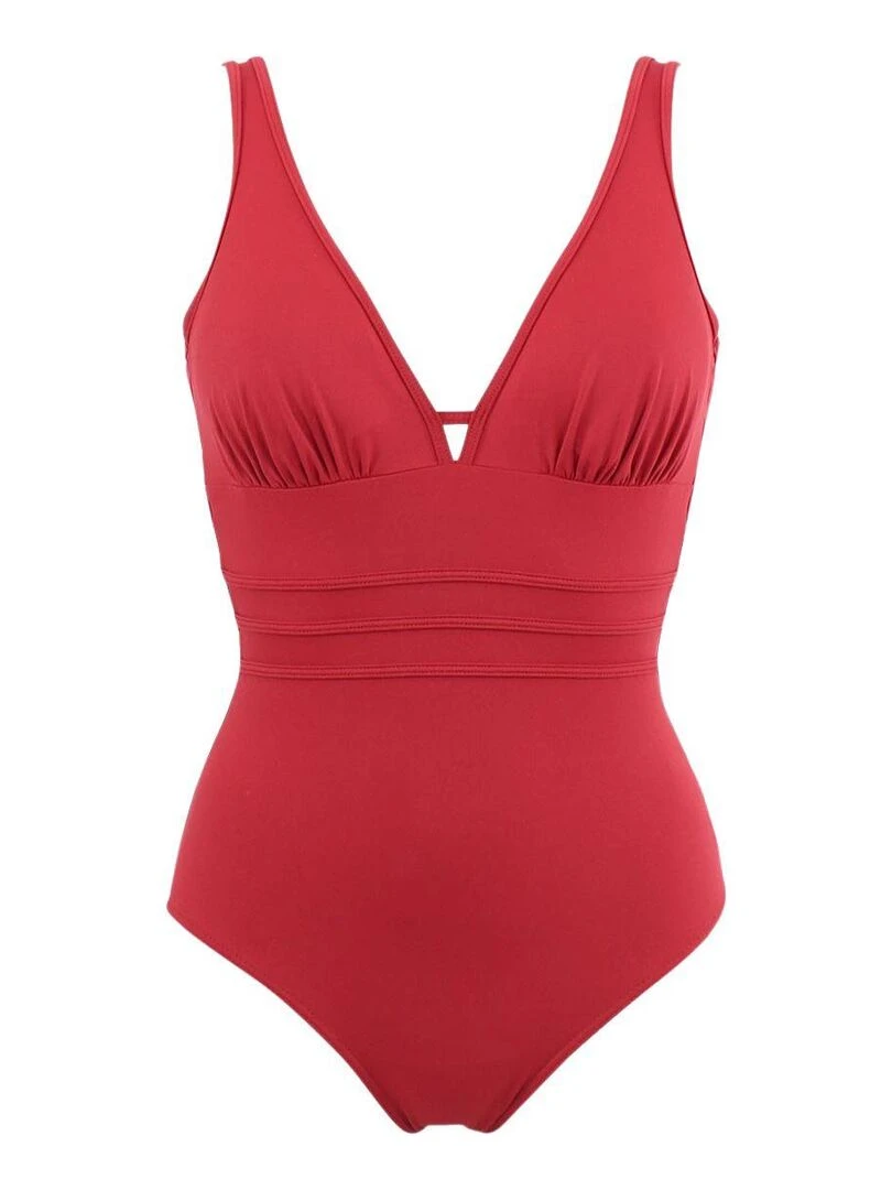 Maillot 1 pièce sans armatures bonnet CDE Grace   Rouge