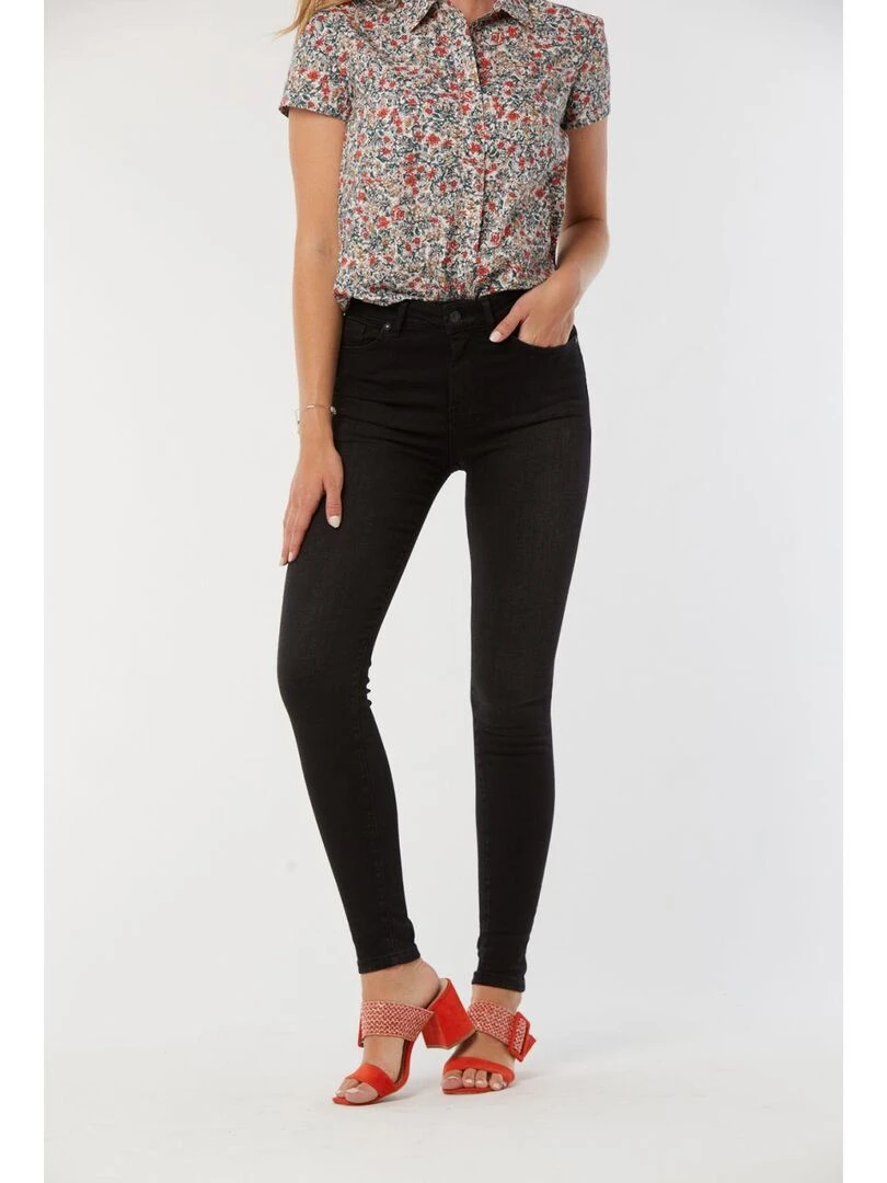 Lee Cooper Jean coton skinny LC115 Noir