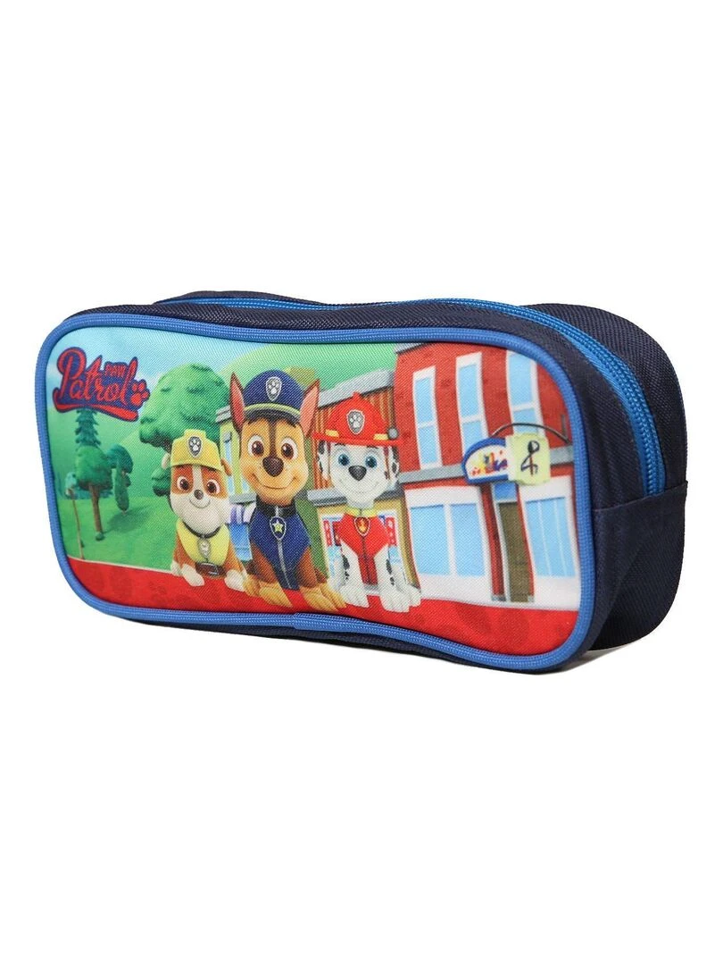 BAGTROTTER Trousse scolaire rectangulaire Pat Patrouille Bleue marine Bleu