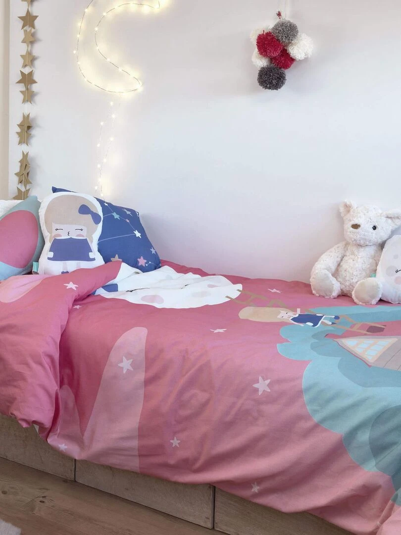 Parure housse de couette 2 pièces Moon dream "Happyfriday" Multicolore