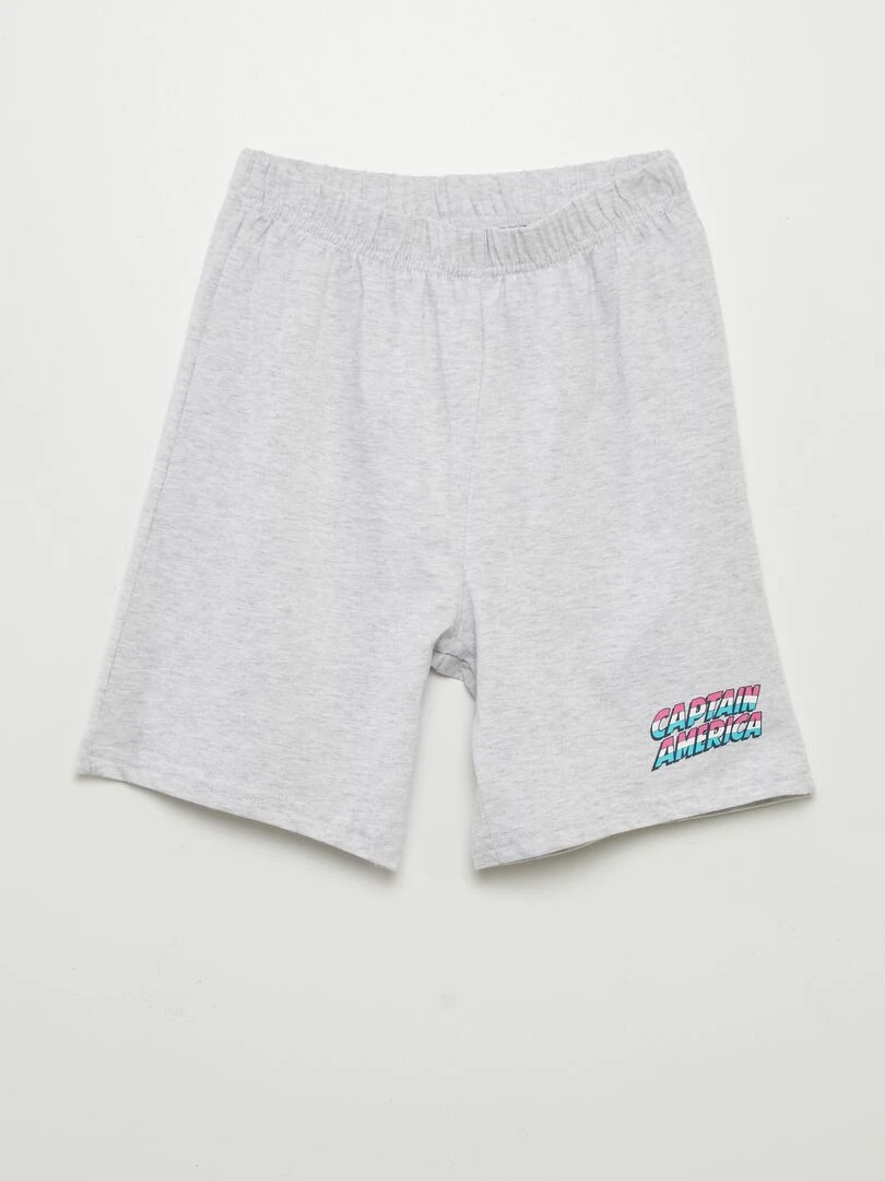 Pyjama court 'Captain America' 'Marvel'   Bleu
