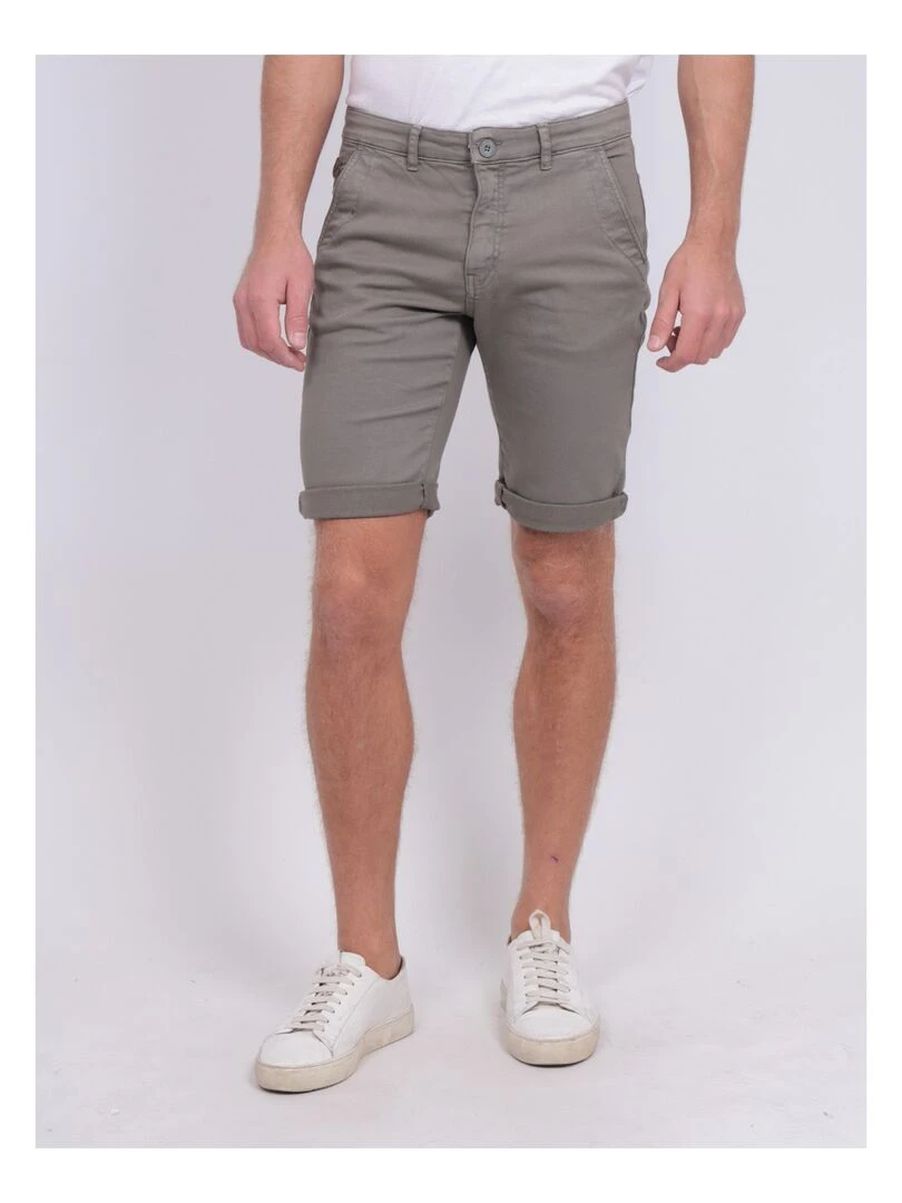 Bermuda chino BAVOLTA Gris clair