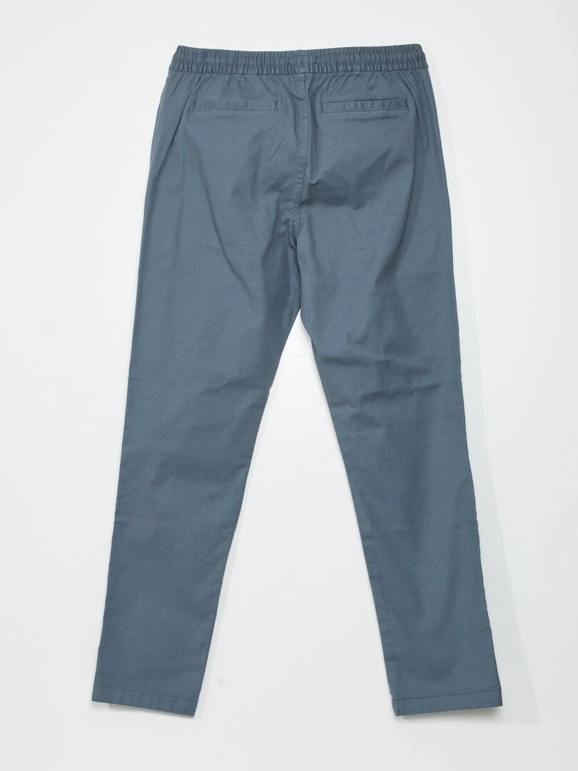 Chino slim coupe jogger Gris