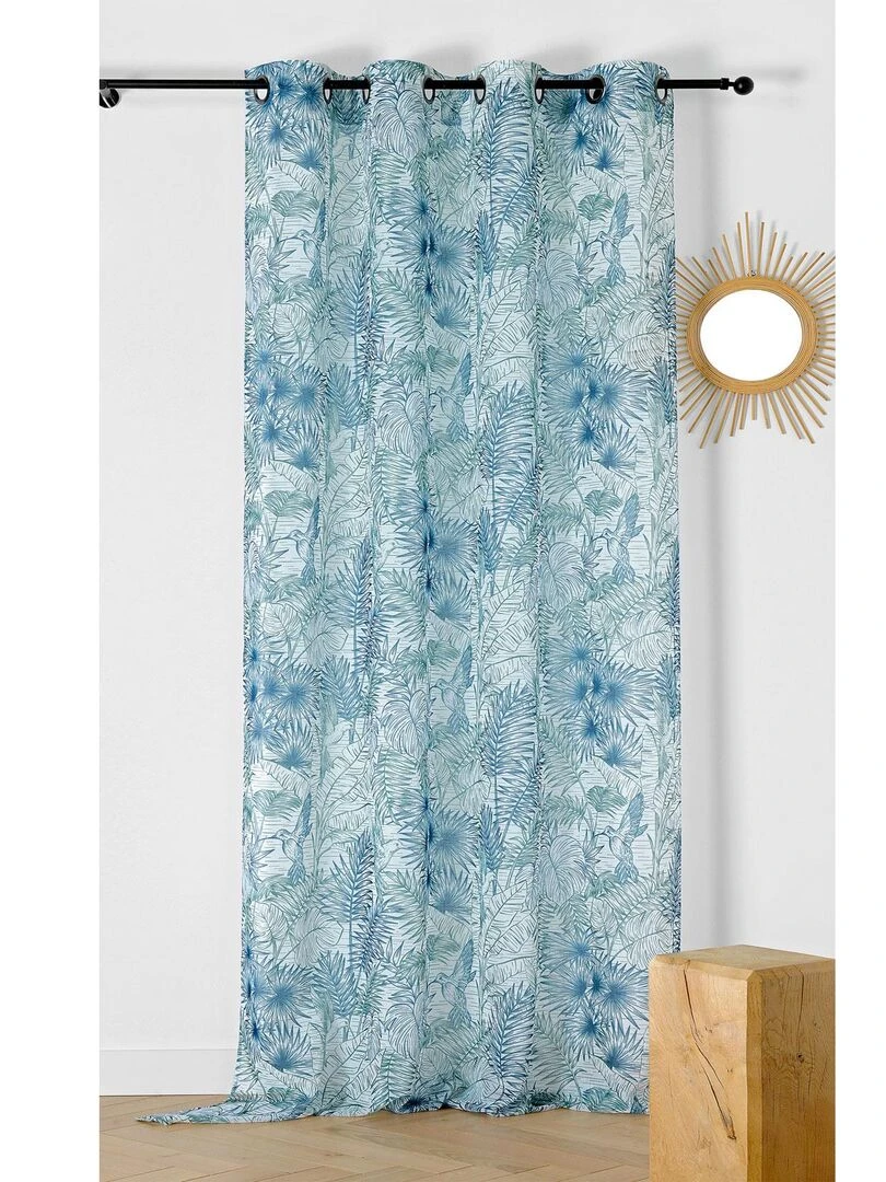 Voilage tamisant au style exotique Vert