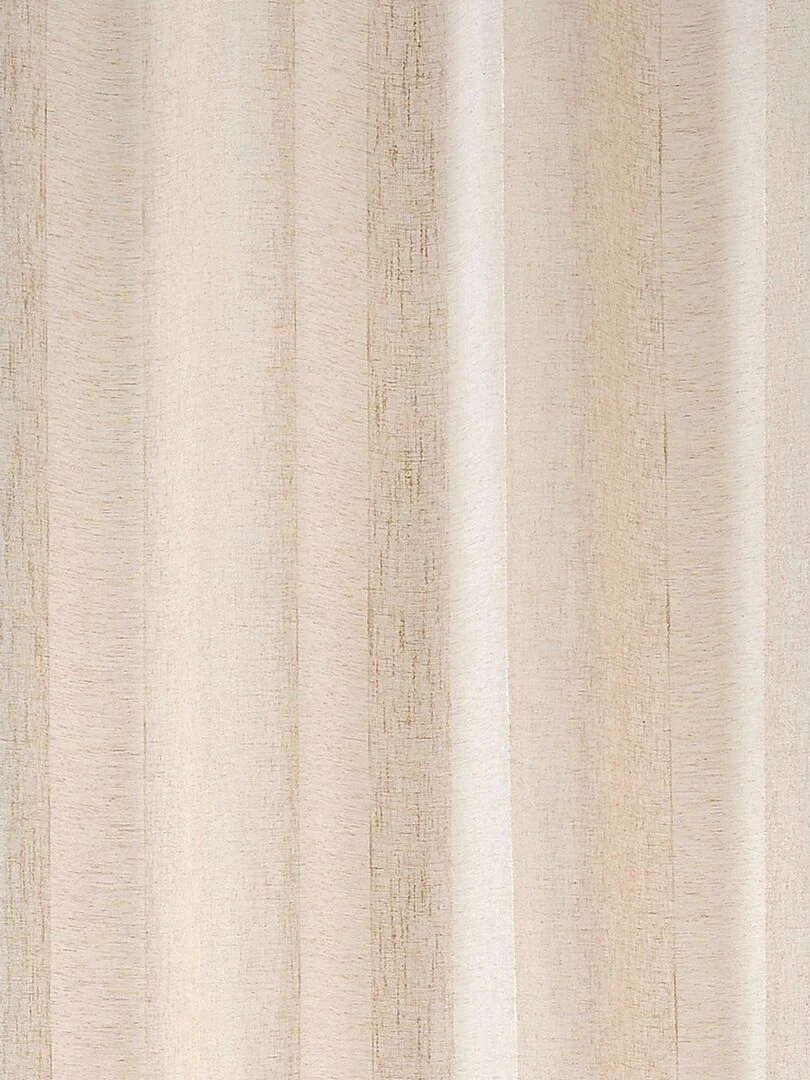 Voilage en voile rayé   Ecru