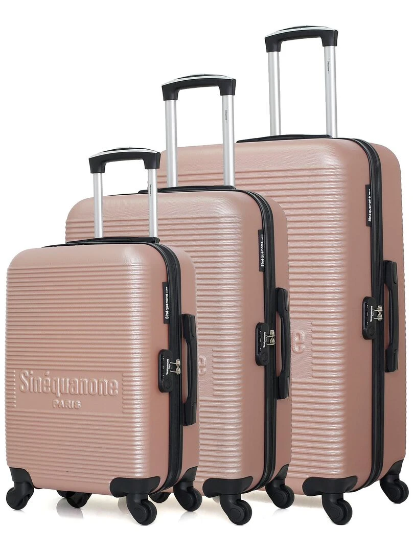 Set de 3 Valises Rigides 3 DEMETER Rose