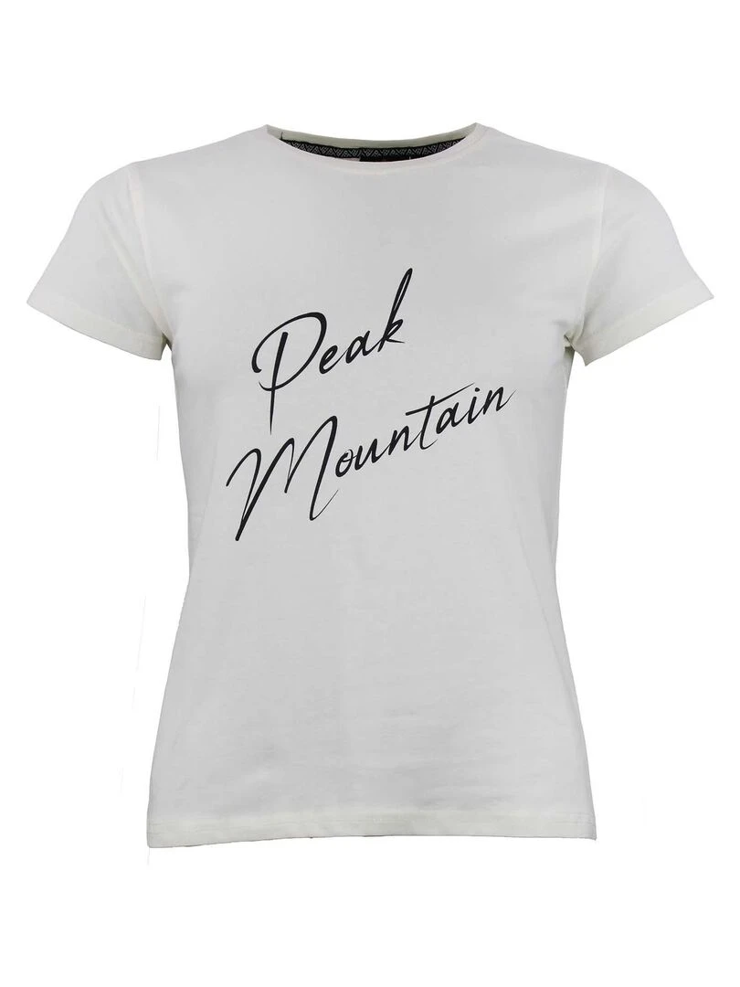 T shirt manches courtes femme ATRESOR   Ecru