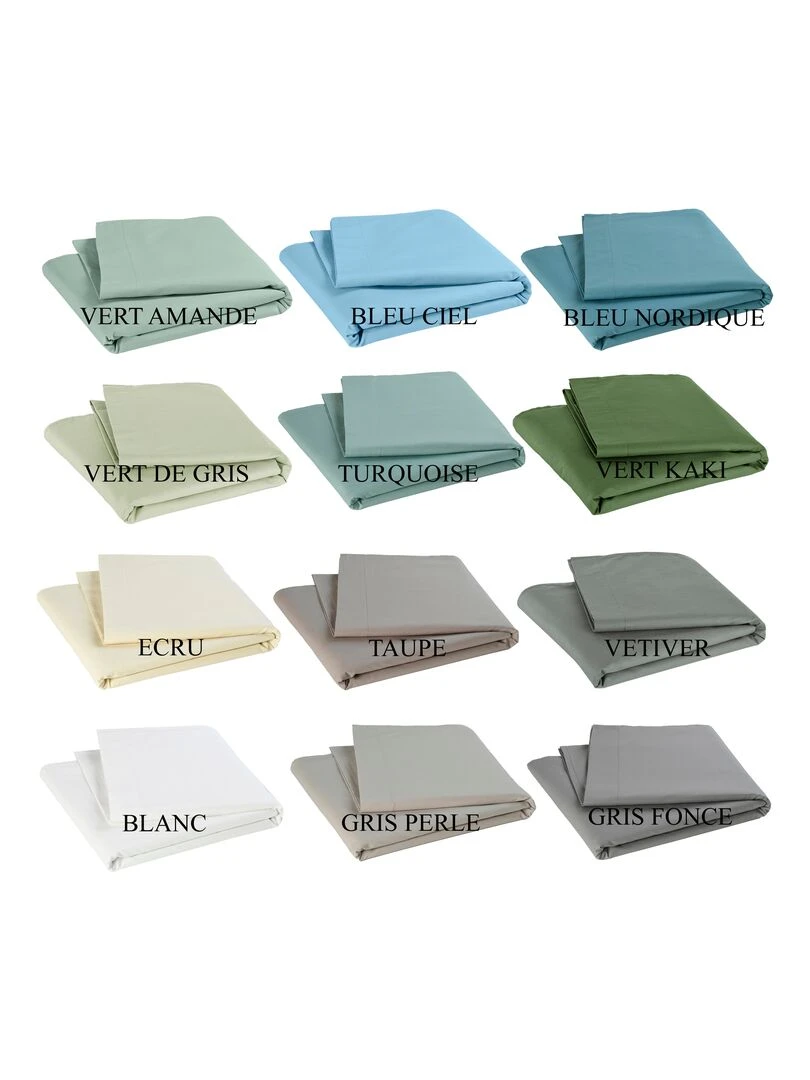 Drap plat pour lit bébé 100% coton Bio   'P'tit Basile'   Rouge bordeaux