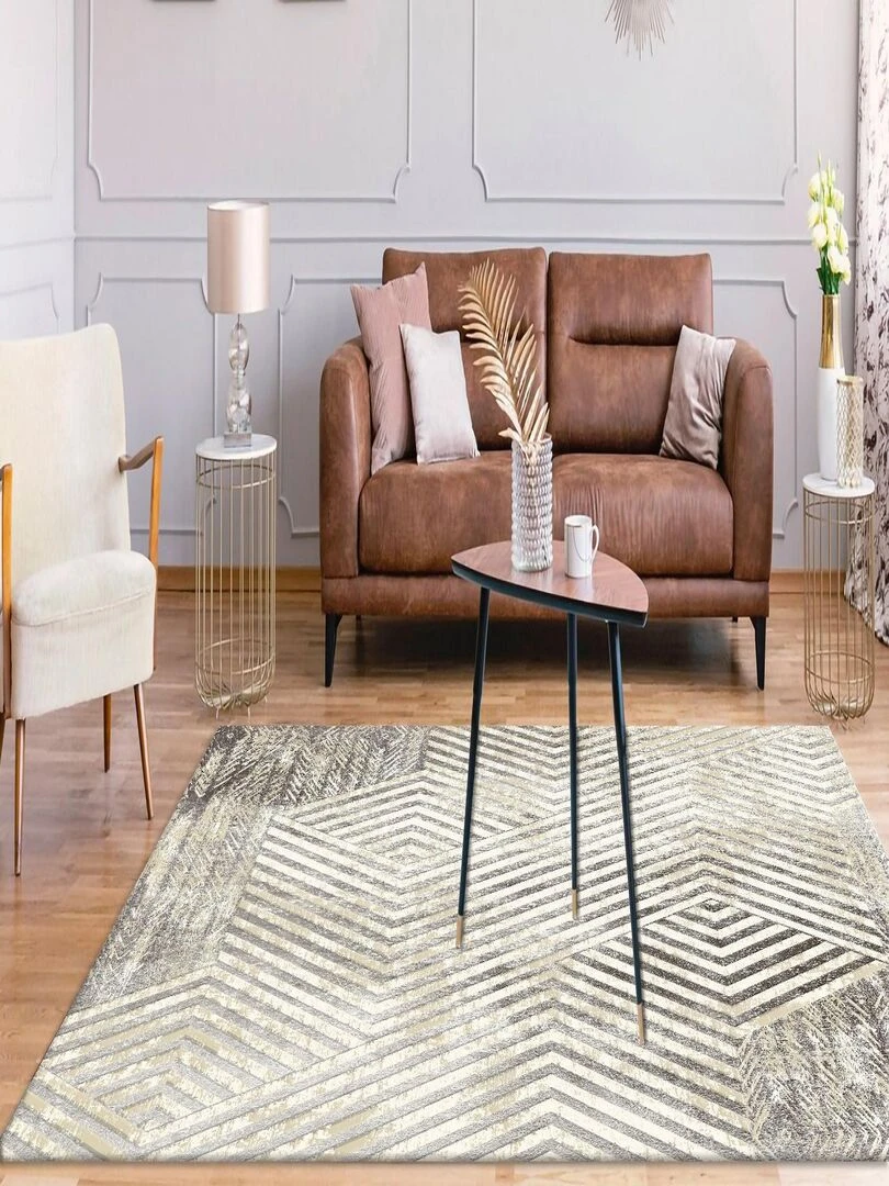 Tapis BORROW Silver   Beige