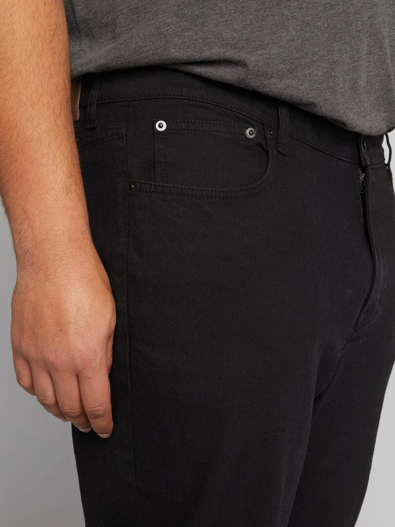 Jean droit à 5 poches   L34   Noir